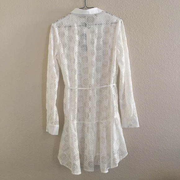 The Fifth Label Long Sleeve Sheer Geometric Lace - Picture 4 of 8